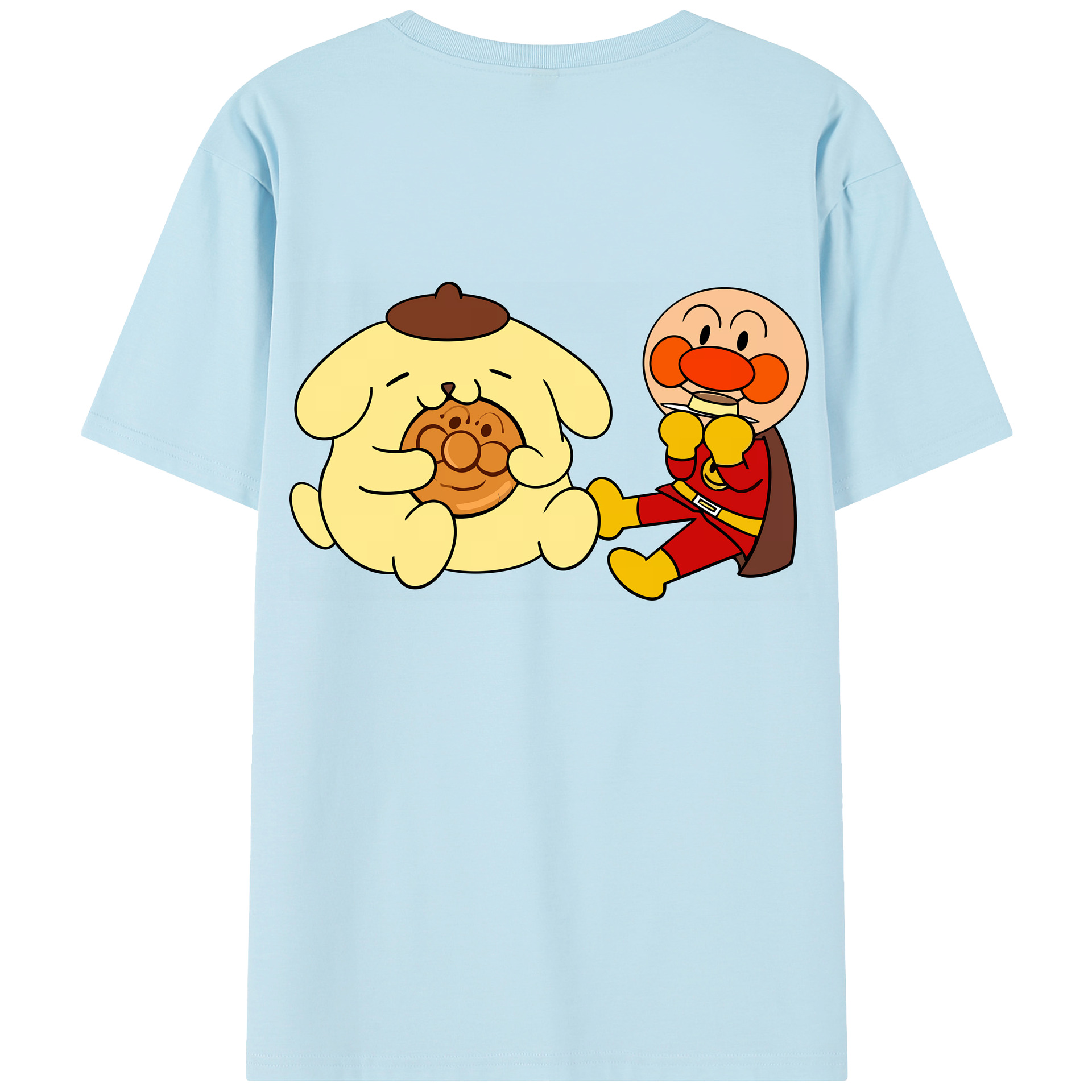 （画像用） アンパンマン Anpanman 綿100％半袖Tシャツ（背面プリント）